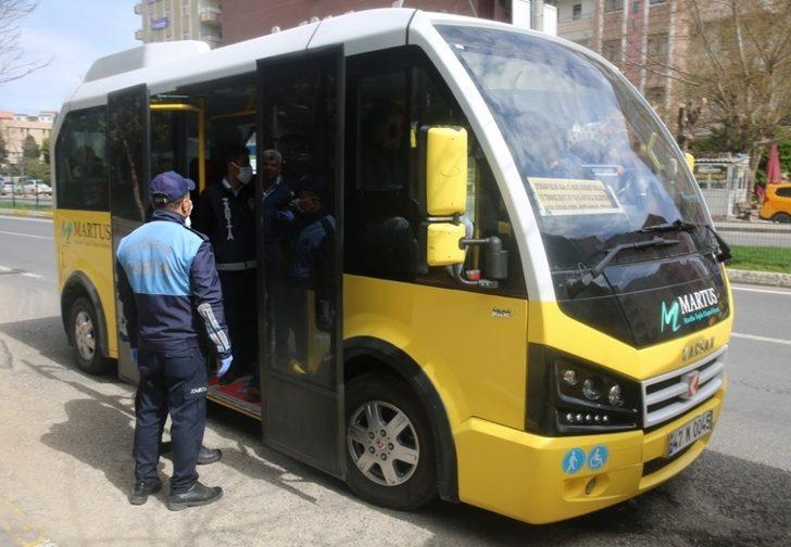 Mardin’de toplu taşıma araçlarında korona virüs denetimi G2