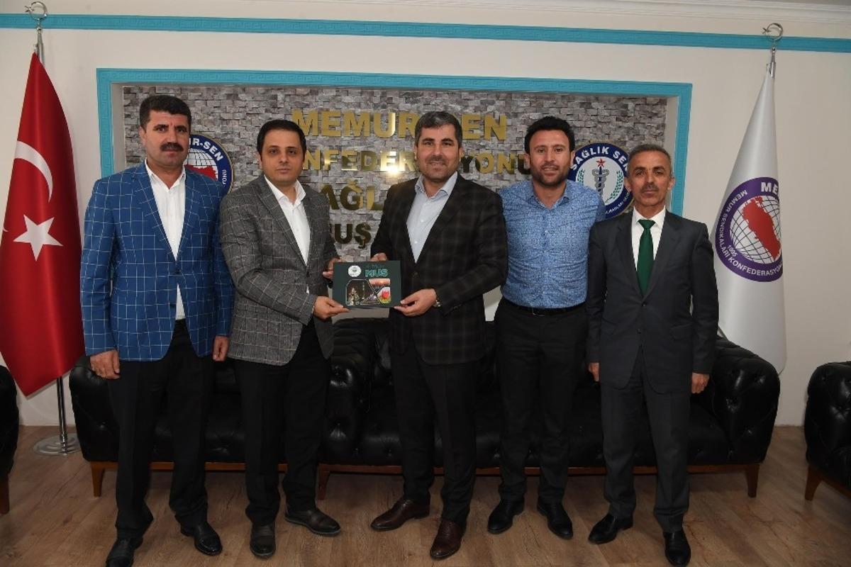 Başkan Asya&rsquo;dan Sağlık Sen&rsquo;e teşekk&uuml;r ziyareti
