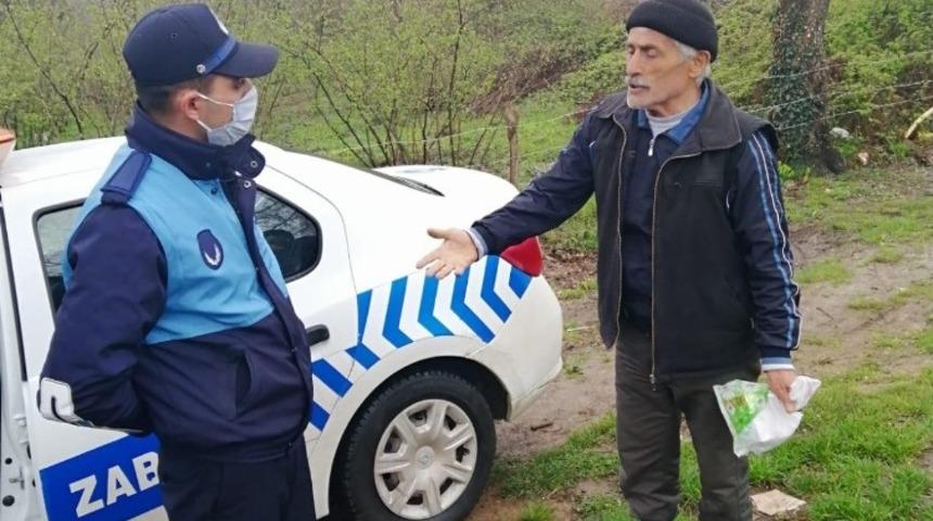 Zabıta ekipleri ilacı biten KOAH hastası yaşlı adama yardım etti