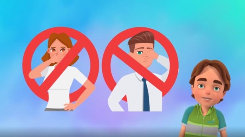 Çocuklara çizgi karakterli koronavirüs uyarısı