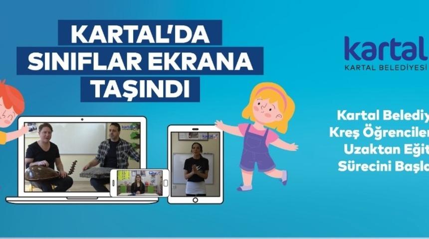 Kartal’da sınıflar ekrana taşındı