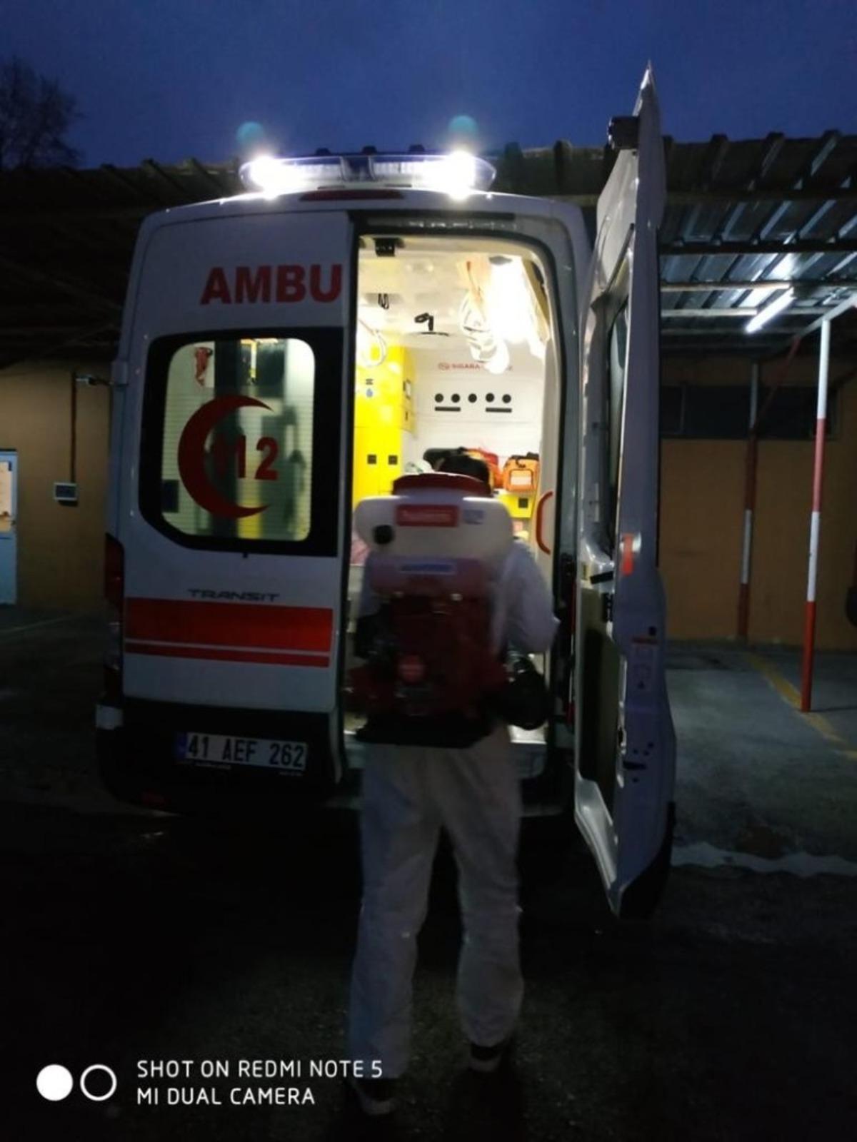 Gebze&rsquo;de korona vir&uuml;s&uuml;ne karşı m&uuml;cadele her alanda s&uuml;r&uuml;yor