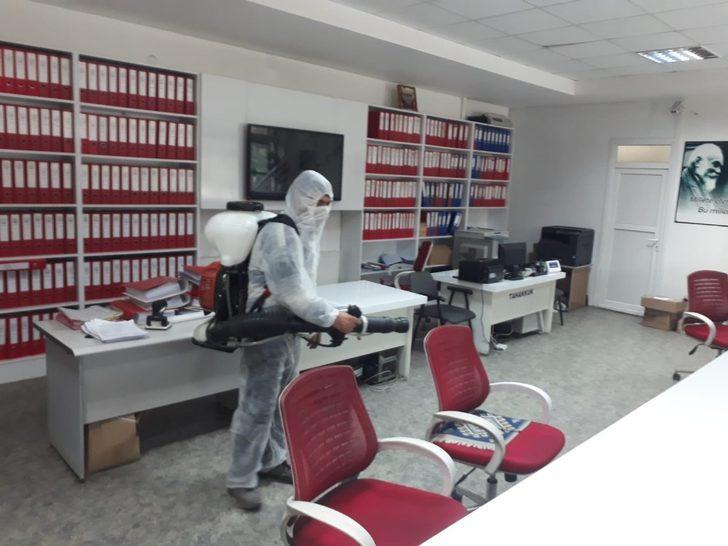 Eşme’de dezenfekte işlemleri sürüyor G2