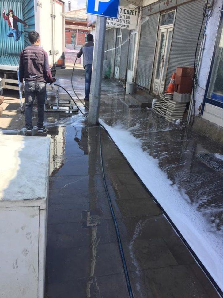 Akyaka Belediyesi dezenfekte çalışmalarını sürdürüyor G3