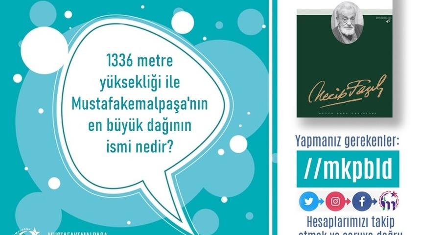 Mustafakemalpaşa&rsquo;da soruyu bilen kitap kazanıyor