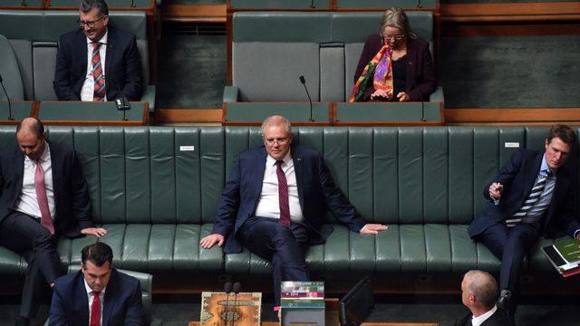 Australian MPs in a parliament session