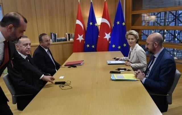 Cumhurbaşkanı Recep Tayyip Erdoğan, Dışişleri Bakanı Mevlüt Çavuşoğlu, Avrupa Komisyonu Başkanı Ursula von der Leyen ve AB Konseyi Başkanı Charles Michel