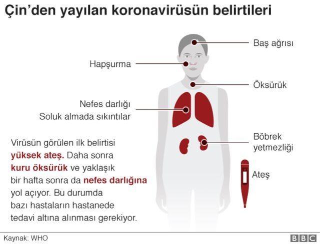 Koronavirüsün belirtileri