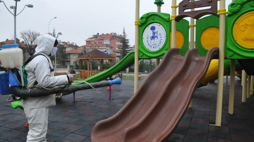 Akşehir dezenfekte ediliyor
