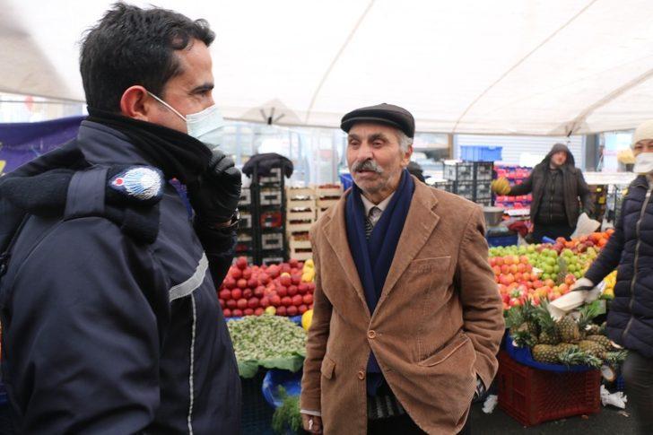 Pazar alışverişine daha çok yaşlı vatandaşlar çıktı G2