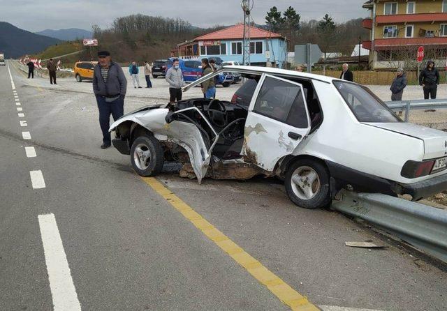 Bartın’da trafik kazası: 1 yaralı