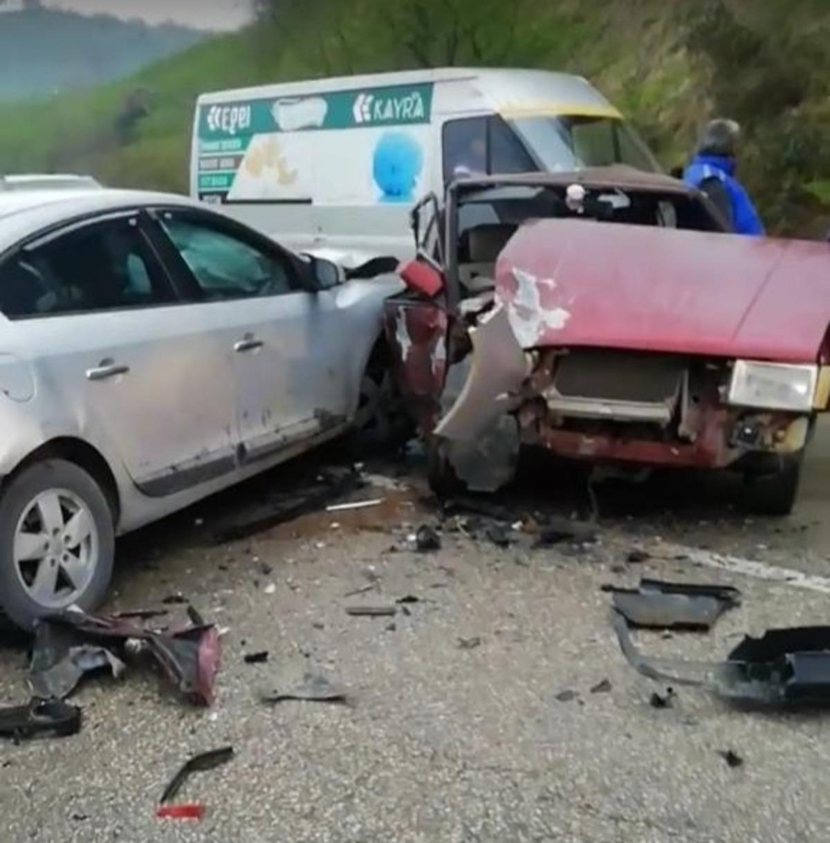 Ordu&rsquo;da trafik kazası: 3 yaralı