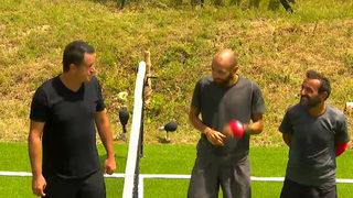 Survivor'da Acun Ilıcalı, Sercan ve Ersin'e karşı yarıştı! Survivor'da ayak tenisi maçını kim kazandı?