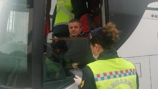 İstanbul'da otobüslere koronavirüs denetimi