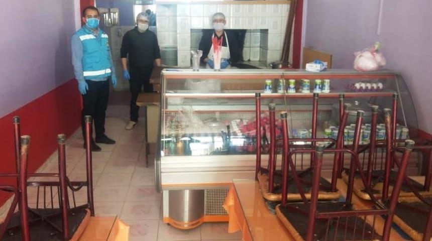 Hisarcık&rsquo;ta gıda &uuml;retimi yapılan iş yerleri Korona vir&uuml;s konusunda bilgilendirildi