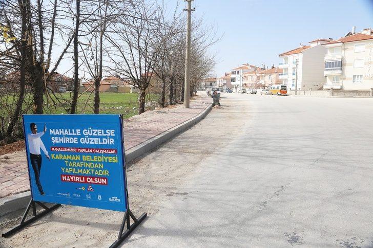 Karaman Belediyesinde kaldırım çalışması G3