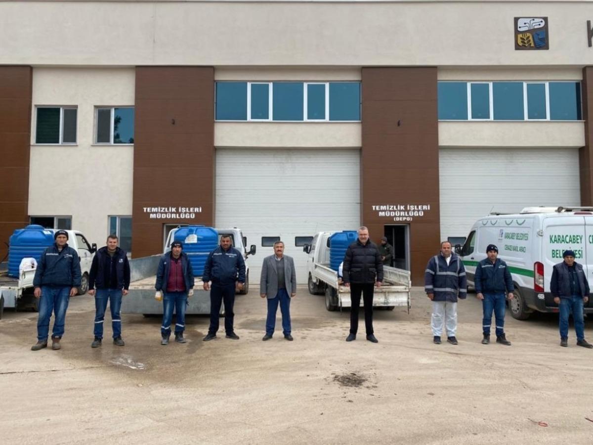 Başkan &Ouml;zkan&rsquo;dan personele destek ziyareti