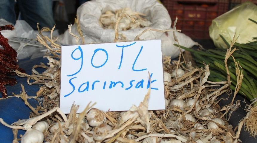 Sarımsağın kilosu 90 liraya kadar y&uuml;kseldi