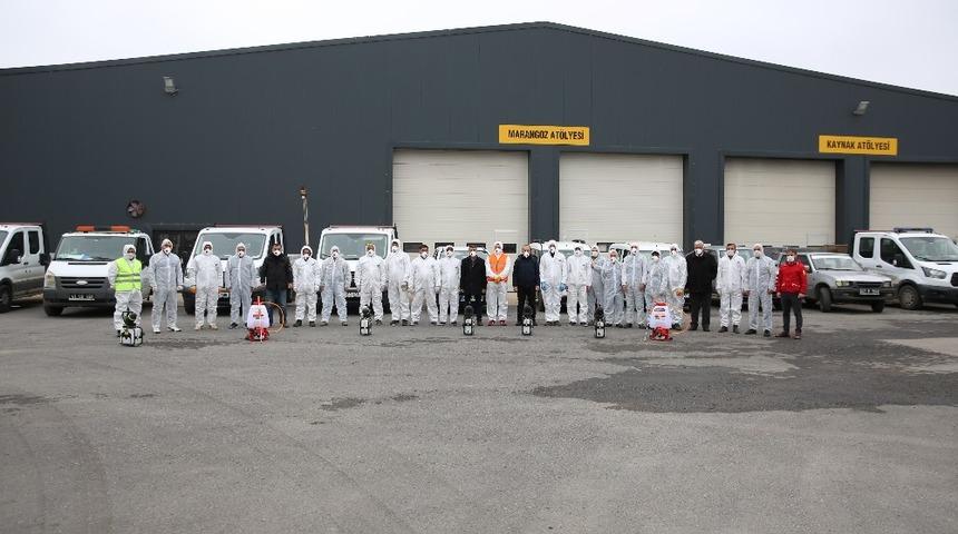 &Ccedil;ayırova&rsquo;da 24 saat dezenfekte