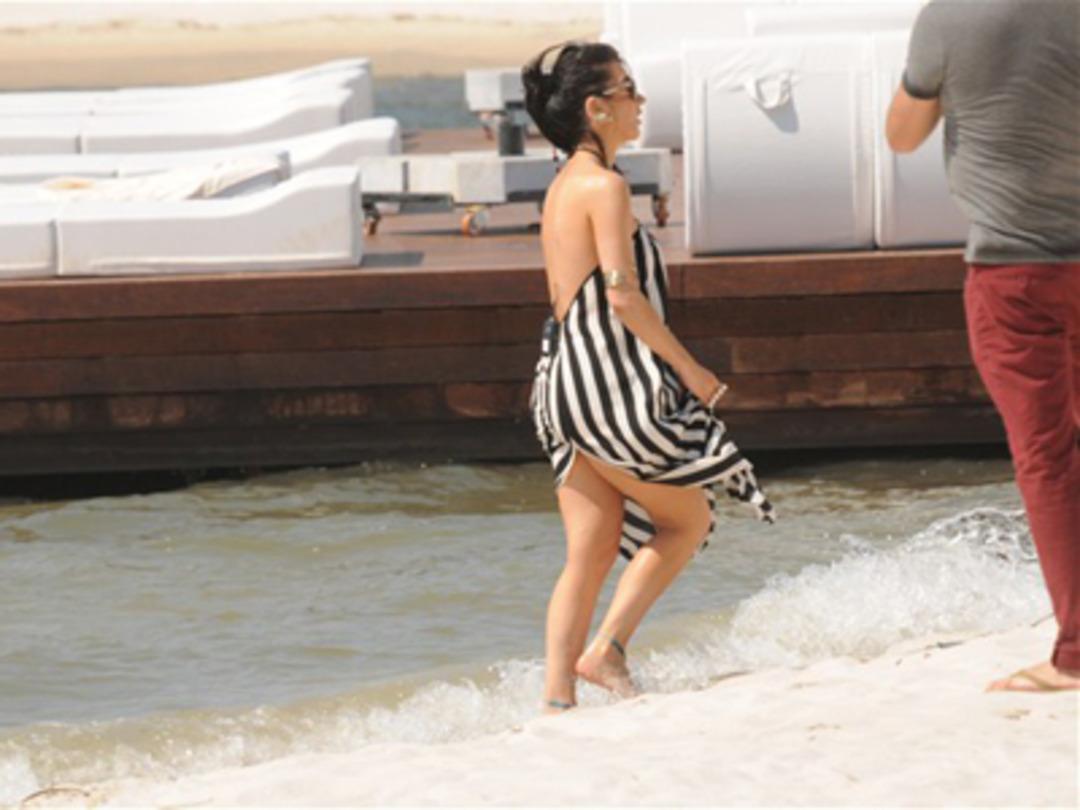 Hande Yener'in r&uuml;zgarla imtihanı