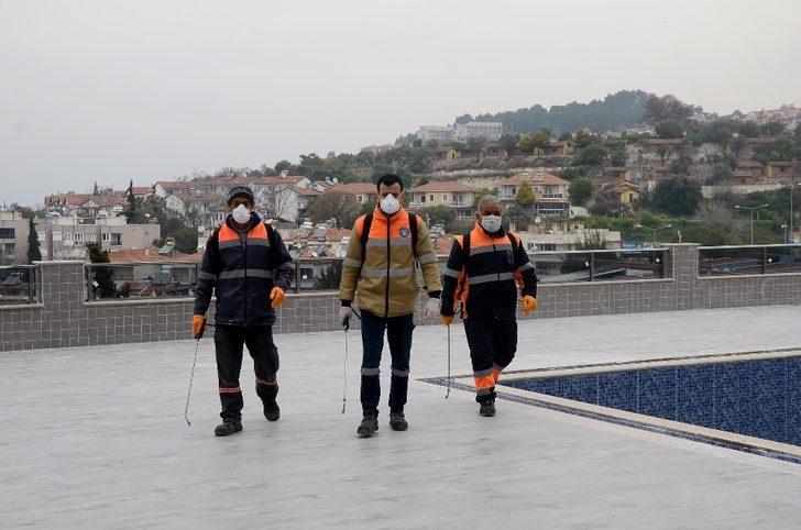 Kuşadası’nda dezenfekte çalışmaları sürüyor G2