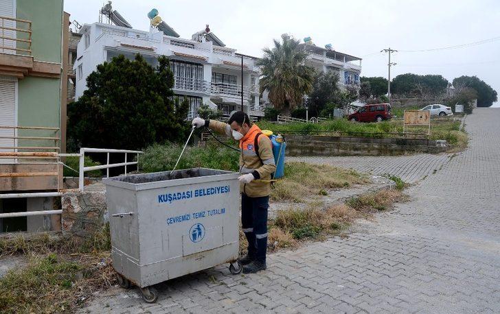 Kuşadası’nda dezenfekte çalışmaları sürüyor G3