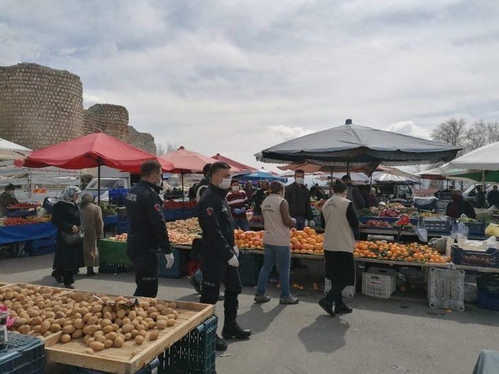 Eğirdir pazarında Korona virüs tedbiri G4