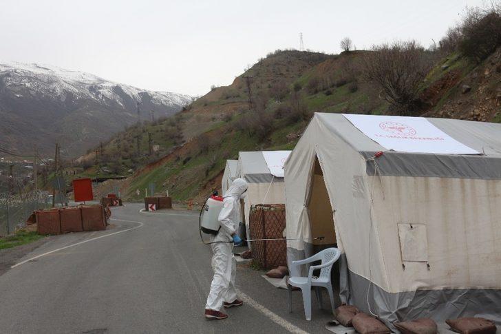 Çukurca’da dezenfekte çalışması G1