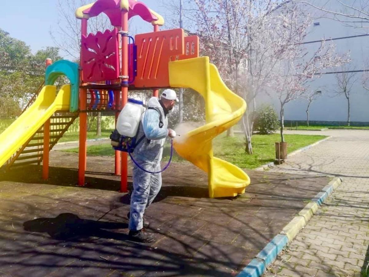 K&ouml;rfez&rsquo;de oyun grupları dezenfekte ediliyor