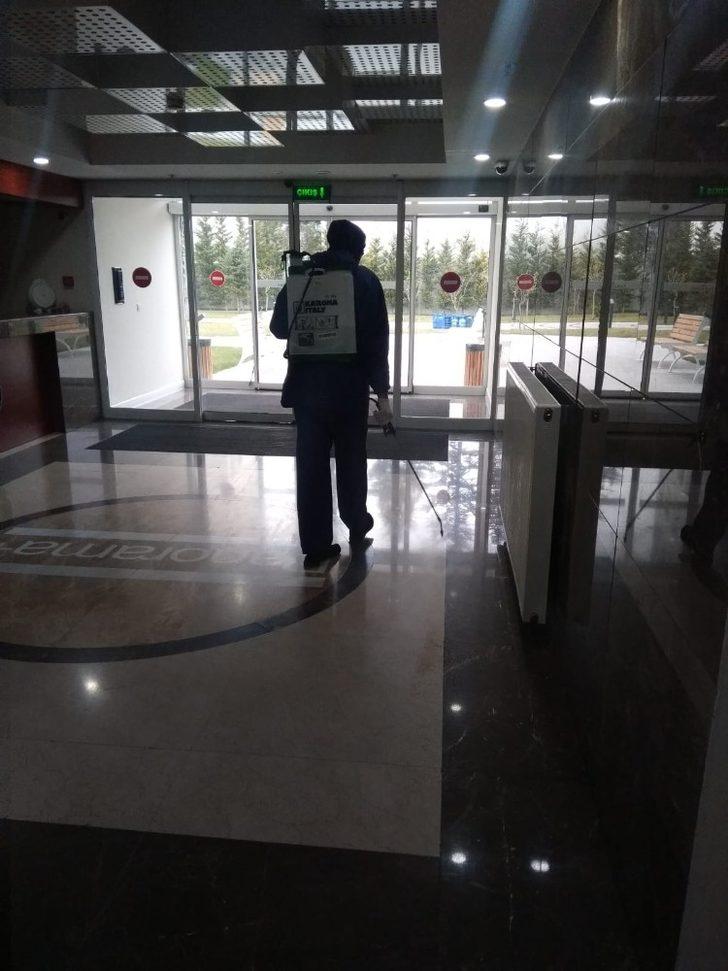 ESSYÖNDER ekibi düzenli dezenfekte çalışmalarını sürdürüyor G5