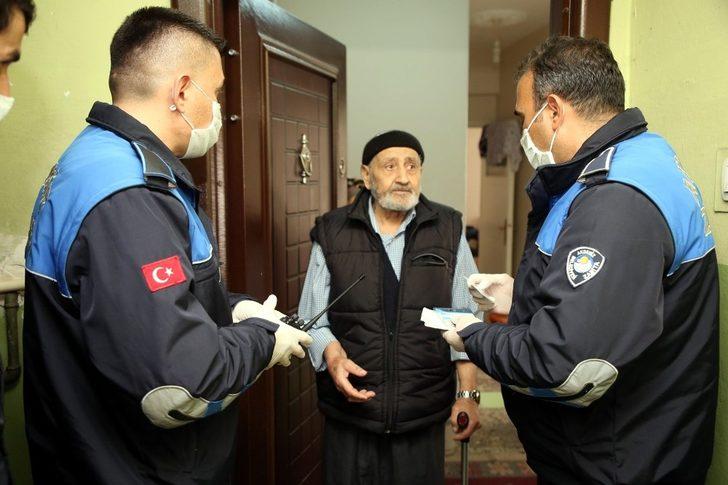 Akdeniz zabıtası yaşlıların hizmetinde G1