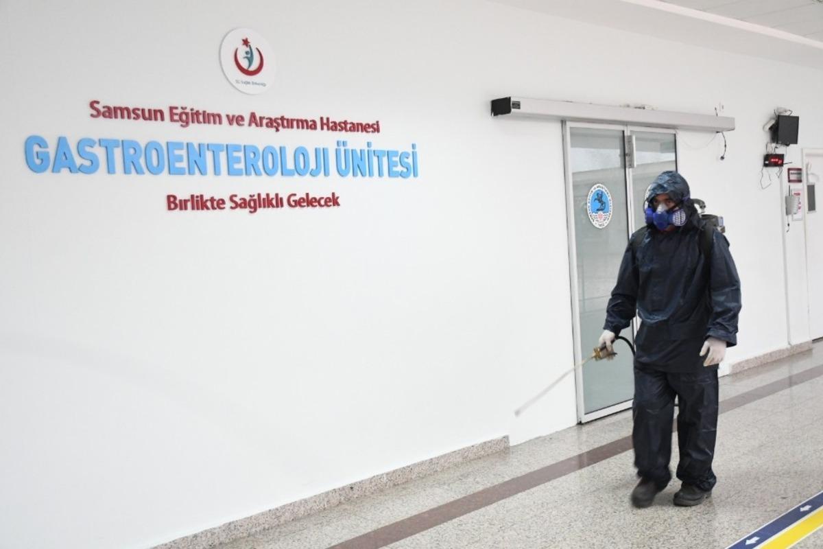 Samsun&rsquo;da hastaneler her g&uuml;n dezenfekte ediliyor
