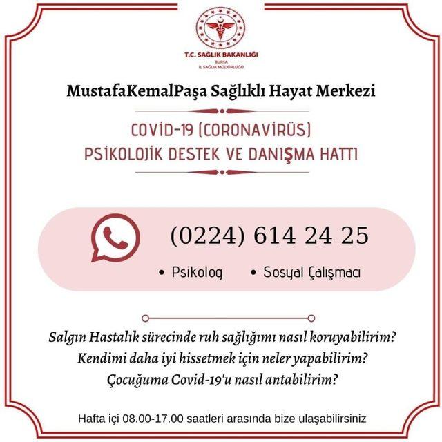 Sağlıklı Hayat Merkezi’nden vatandaşlara korona desteği