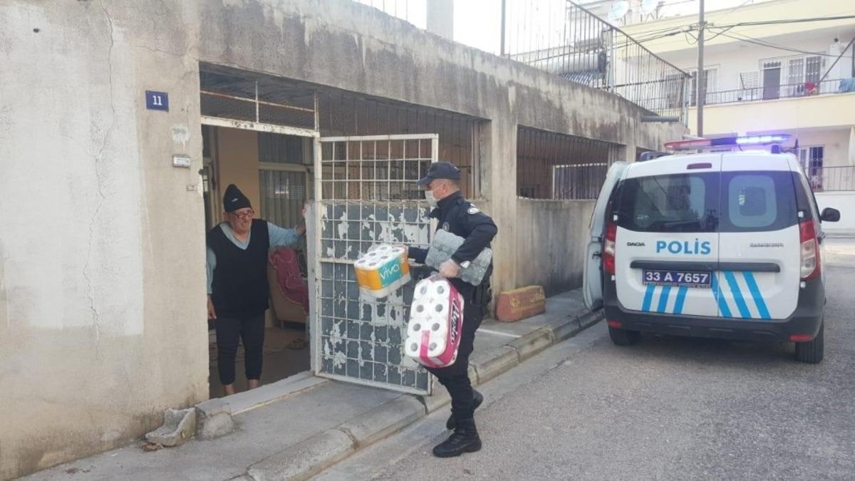 Evinden &ccedil;ıkamayanlara polis desteği