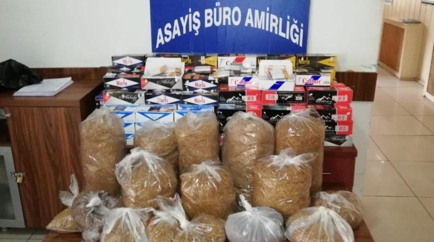 Niksar&rsquo;da 34 kilogram ka&ccedil;ak t&uuml;t&uuml;n ele ge&ccedil;irildi