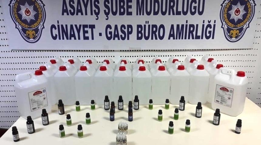 Şüphe üzerine durdurulan araçtan etil alkol çıktı