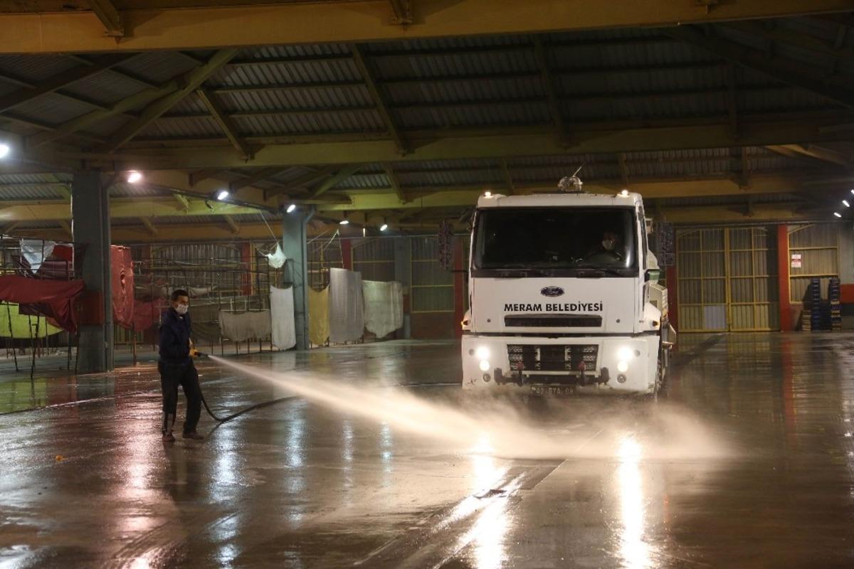 Meram Belediyesi Muhacir Pazarı&rsquo;nda &ouml;nlemleri artırdı