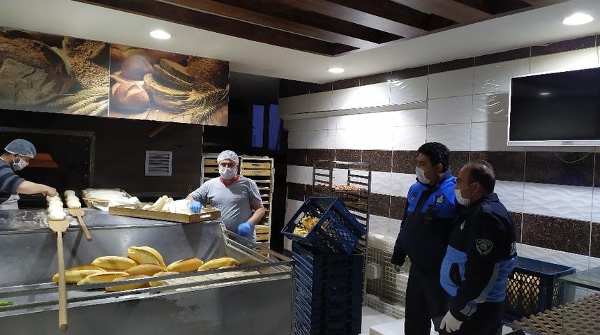 Korkuteli il&ccedil;esinde zabıtadan fırın denetimi