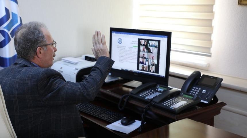 Bartın &Uuml;niversitesi&rsquo;ndeki toplantılar video konferans yoluyla yapılıyor