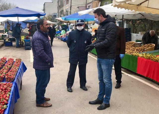 Bandırma’da sokakta kurulan semt pazarları kapatıldı