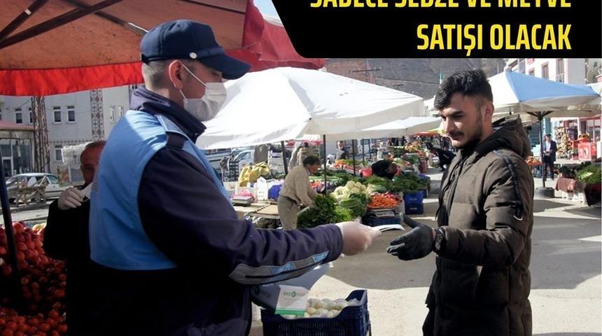 Bayburt halk pazarına yeniden d&uuml;zenleme