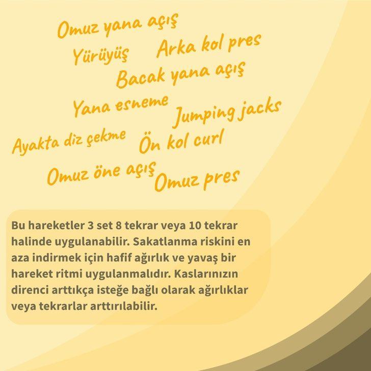 Evde yapılabilen egzersiz tavsiyeleri G1