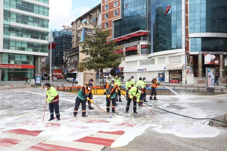 Elazığ’da korona virüsüne karşı kapsamlı temizlik sürüyor G5