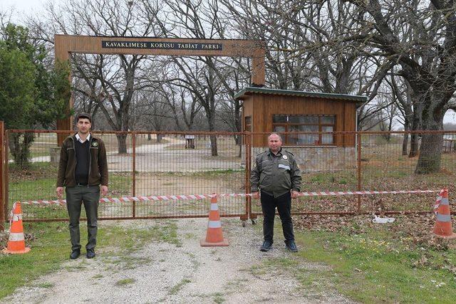 Tabiat parkı ziyaretçilere kapatıldı