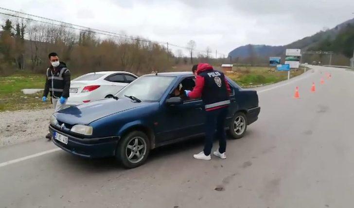 Sinop’ta ateş ölçerli trafik kontrolü G1