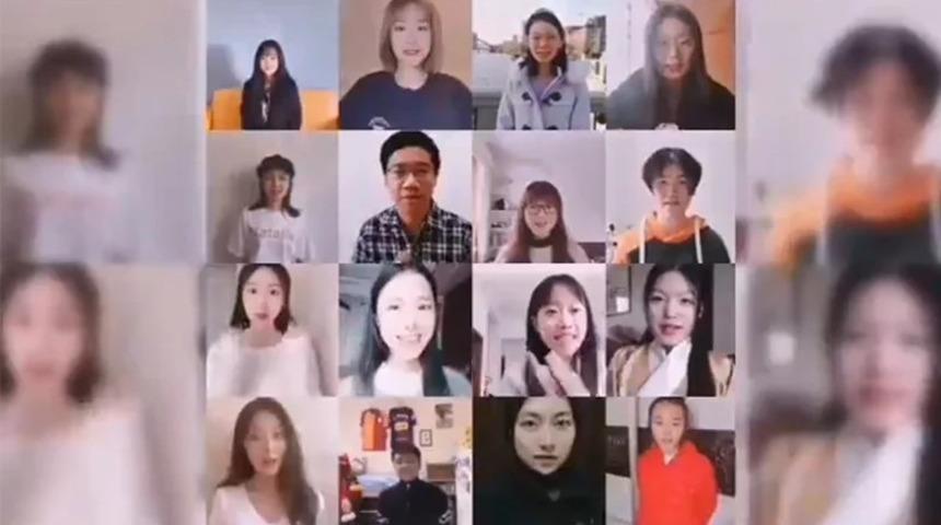 Çin'de Türk Dili okuyan öğrenciler, koronavirüs için Türkiye'ye destek mesajları yolladı