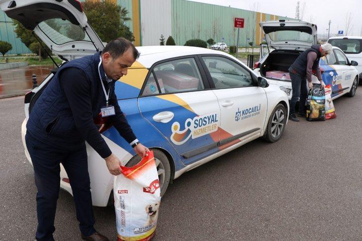 Büyükşehir ekipleri, sokak hayvanları için mama gezdiriyor G1