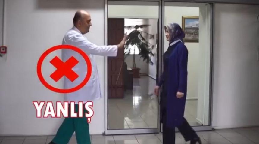Kayseri Devlet Hastanesi korunma tedbirleri ile ilgili doğru ve yanlış bilinenlerin anlatıldığı kısa video yayınladı