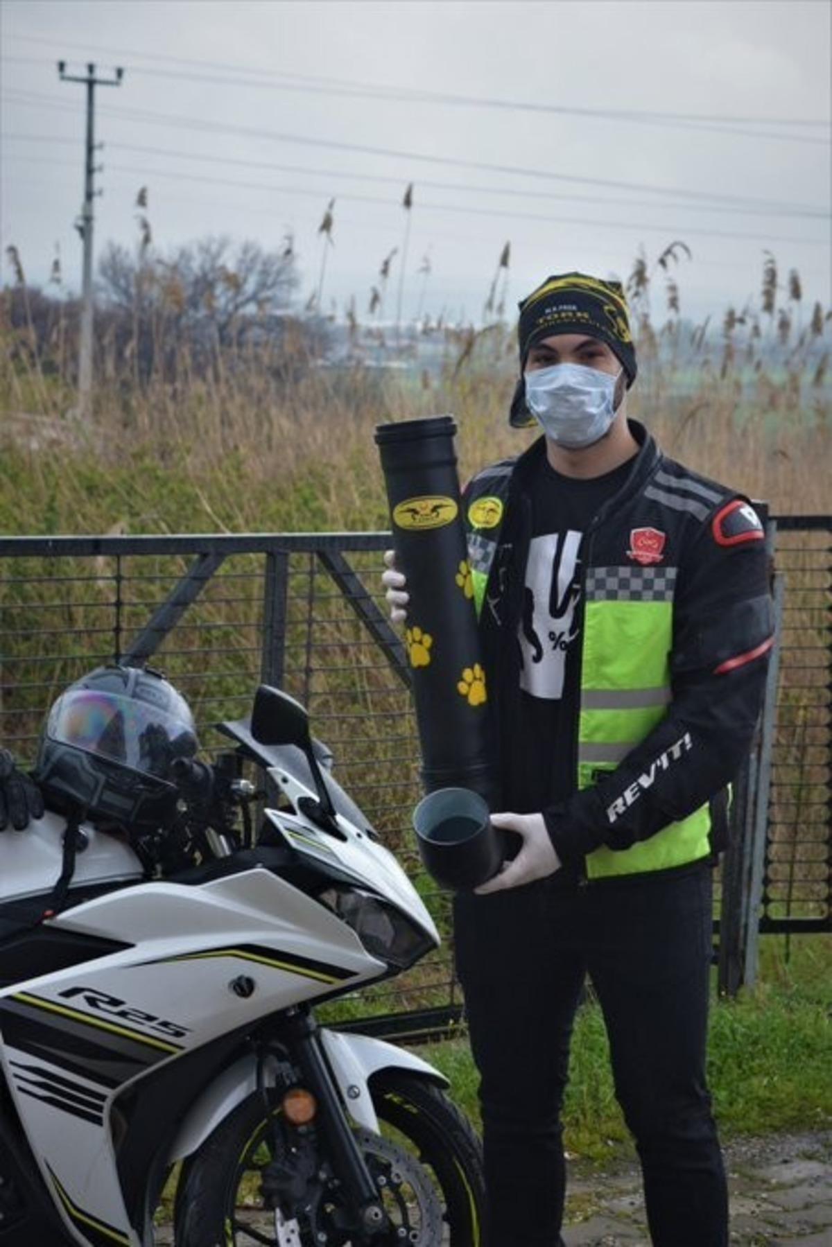 Bursa&rsquo;daki Motosiklet Kul&uuml;b&uuml; &uuml;yeleri sokak hayvanlarını unutmadı