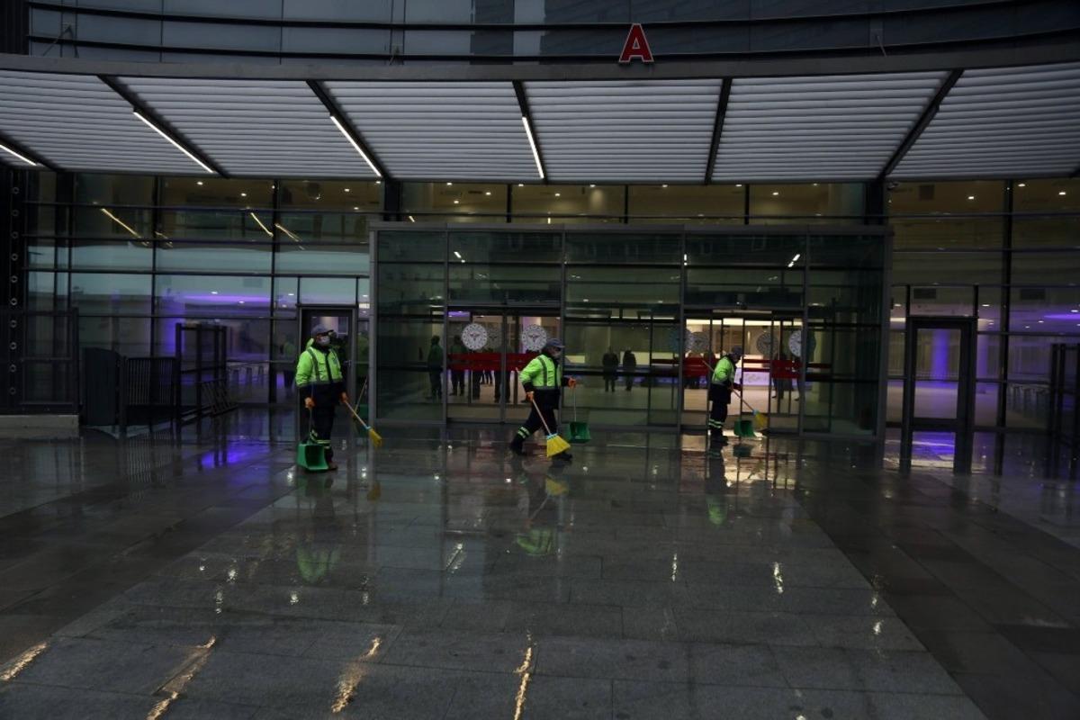 Okmeydanı Hastanesi&rsquo;nde temizlik ve dezenfeksiyon yapıldı